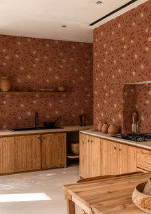 Fresh Lemons Red New Primitivism Wallpaper by Tres Tintas