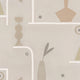Archaeological Forms Grey New Primitivism Wallpaper by Tres Tintas