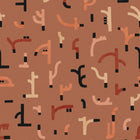 Tribal Tongue Red New Primitivism Wallpaper by Tres Tintas