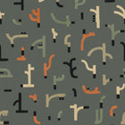 Tribal Tongue Blue New Primitivism Wallpaper by Tres Tintas