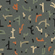 Tribal Tongue Blue New Primitivism Wallpaper by Tres Tintas