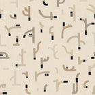 Tribal Tongue Beige New Primitivism Wallpaper by Tres Tintas