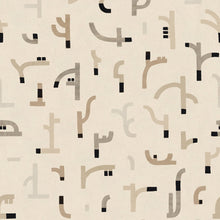 Tribal Tongue Beige New Primitivism Wallpaper by Tres Tintas