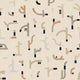 Tribal Tongue Beige New Primitivism Wallpaper by Tres Tintas