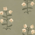 Pacific Blooming Green New Primitivism Wallpaper by Tres Tintas