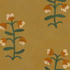 Pacific Blooming Ocher New Primitivism Wallpaper by Tres Tintas