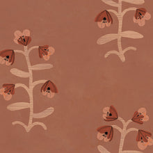 Pacific Blooming Red New Primitivism Wallpaper by Tres Tintas