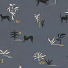 Prehistoric Creatures Blue New Primitivism Wallpaper by Tres Tintas