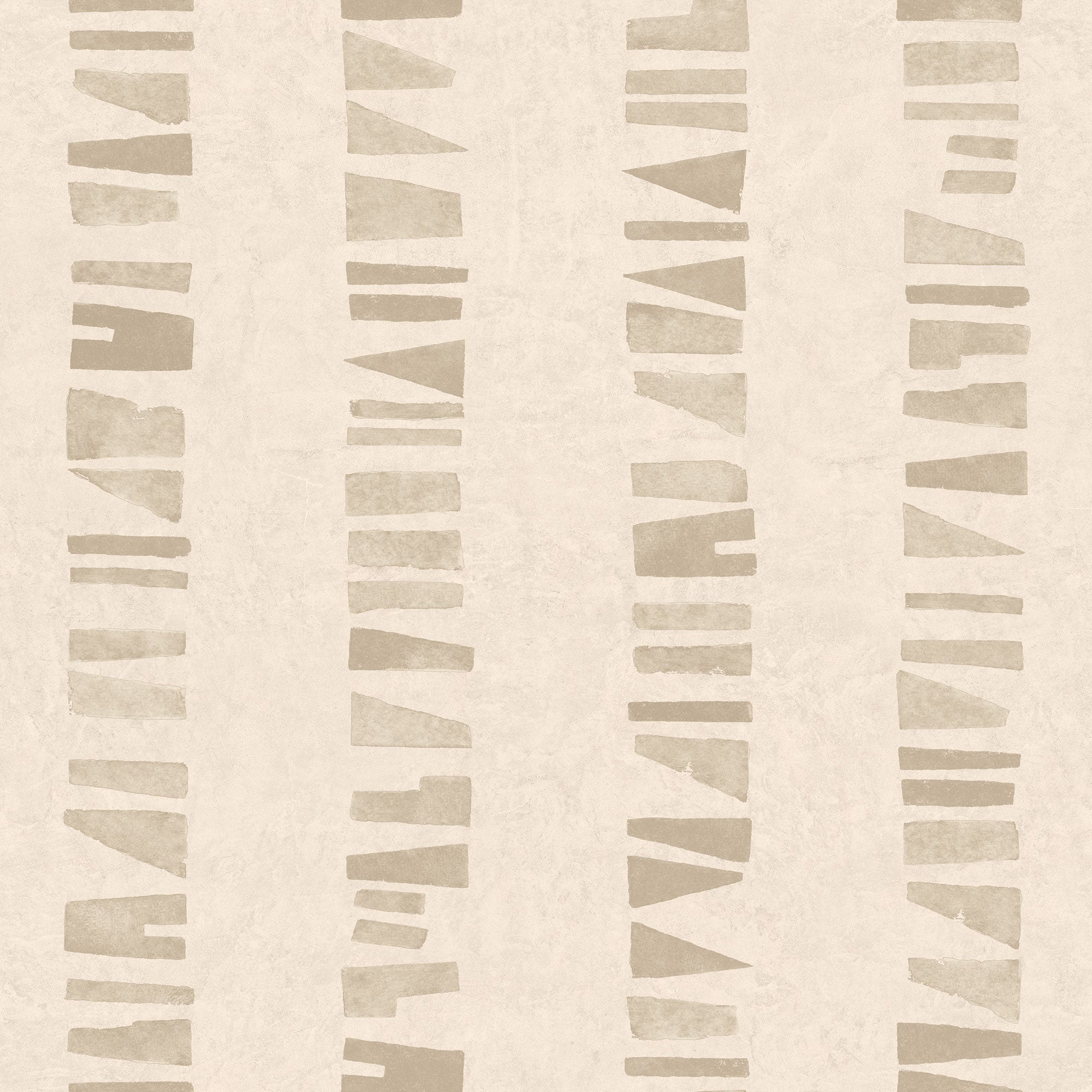 Linear Footprints Beige New Primitivism Wallpaper by Tres Tintas
