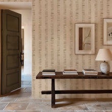 Linear Footprints Beige New Primitivism Wallpaper by Tres Tintas