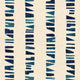 Linear Footprints Blue New Primitivism Wallpaper by Tres Tintas