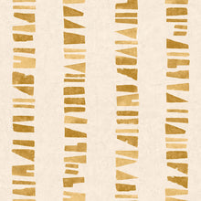 Linear Footprints Ocher New Primitivism Wallpaper by Tres Tintas