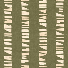 Linear Footprints Green New Primitivism Wallpaper by Tres Tintas
