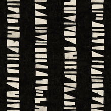 Linear Footprints Black New Primitivism Wallpaper by Tres Tintas