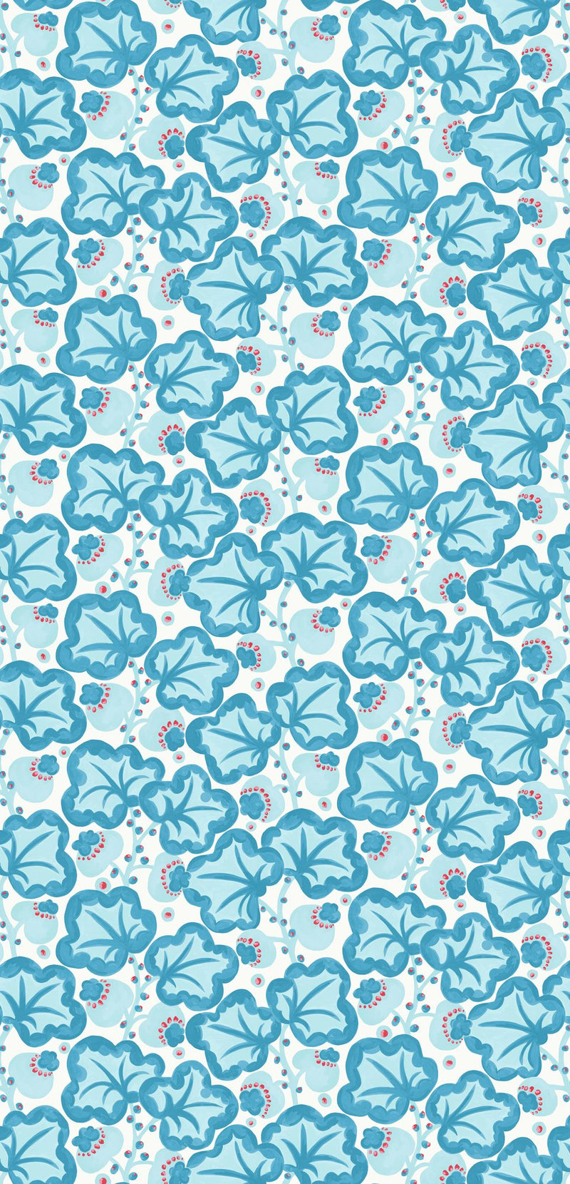 NPOF121352 Poppy Pod Denim / Chilli Pomona Fabric by Scion