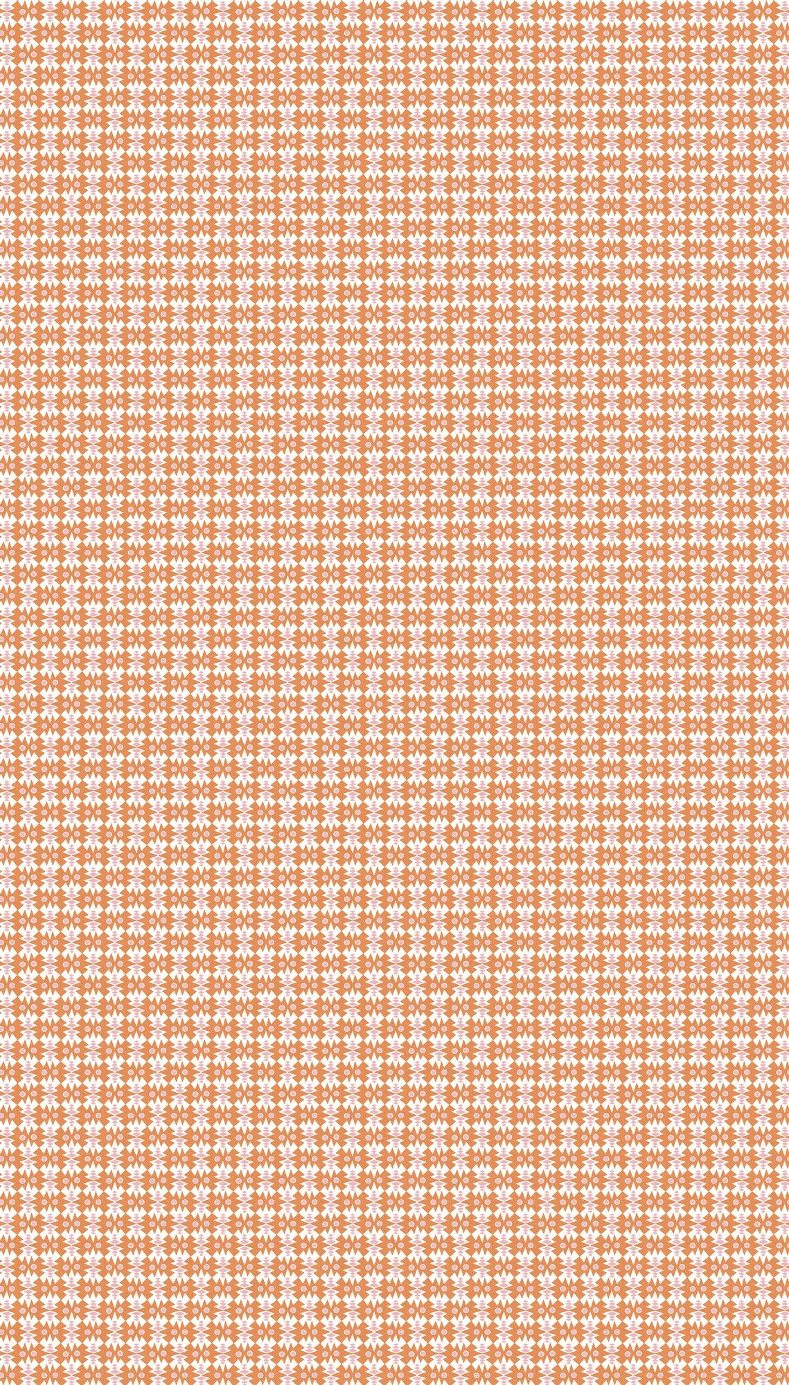 NPOF121364 Owl & Butterfly Tangerine / Blush Pomona Fabric by Scion