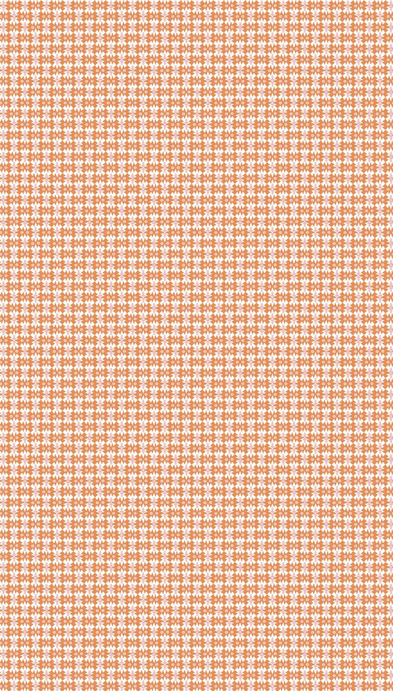 NPOF121364 Owl & Butterfly Tangerine / Blush Pomona Fabric by Scion