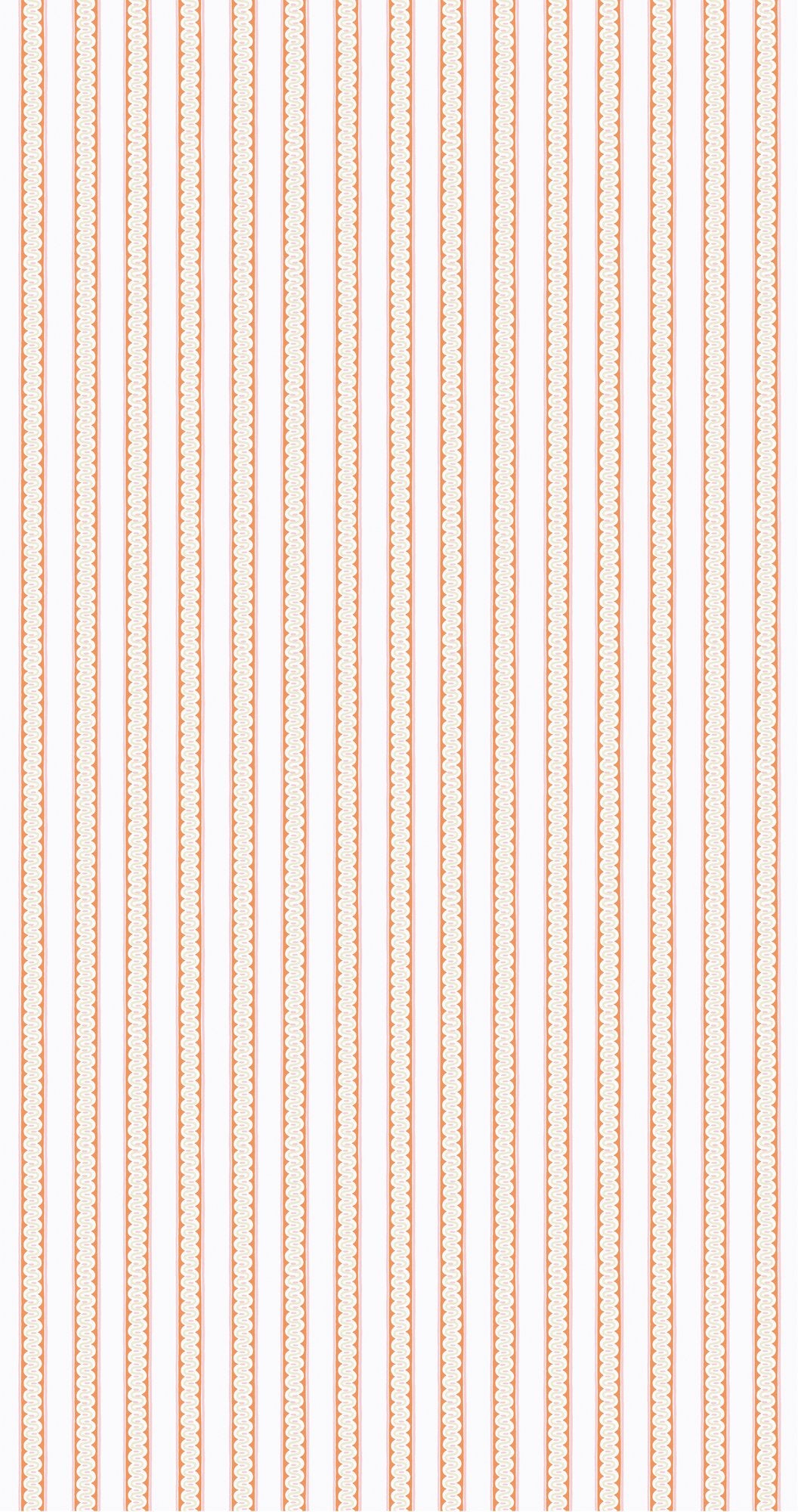 NPOF121373 Fondant Stripe Tangerine / Blush Pomona Fabric by Scion