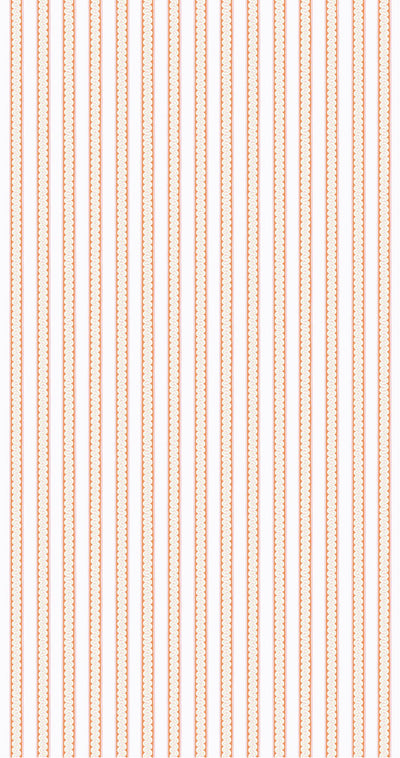 Fondant Stripe Tangerine / Blush Pomona Fabric by Scion