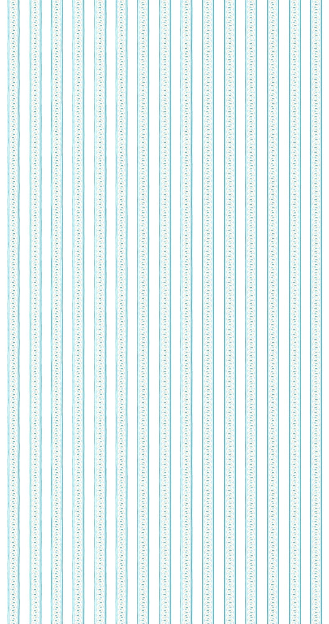 NPOF121375 Fondant Stripe Denim Pomona Fabric by Scion