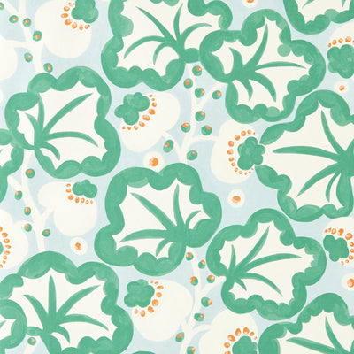 Poppy Pod Marine Pomona Wallpaper by Scion