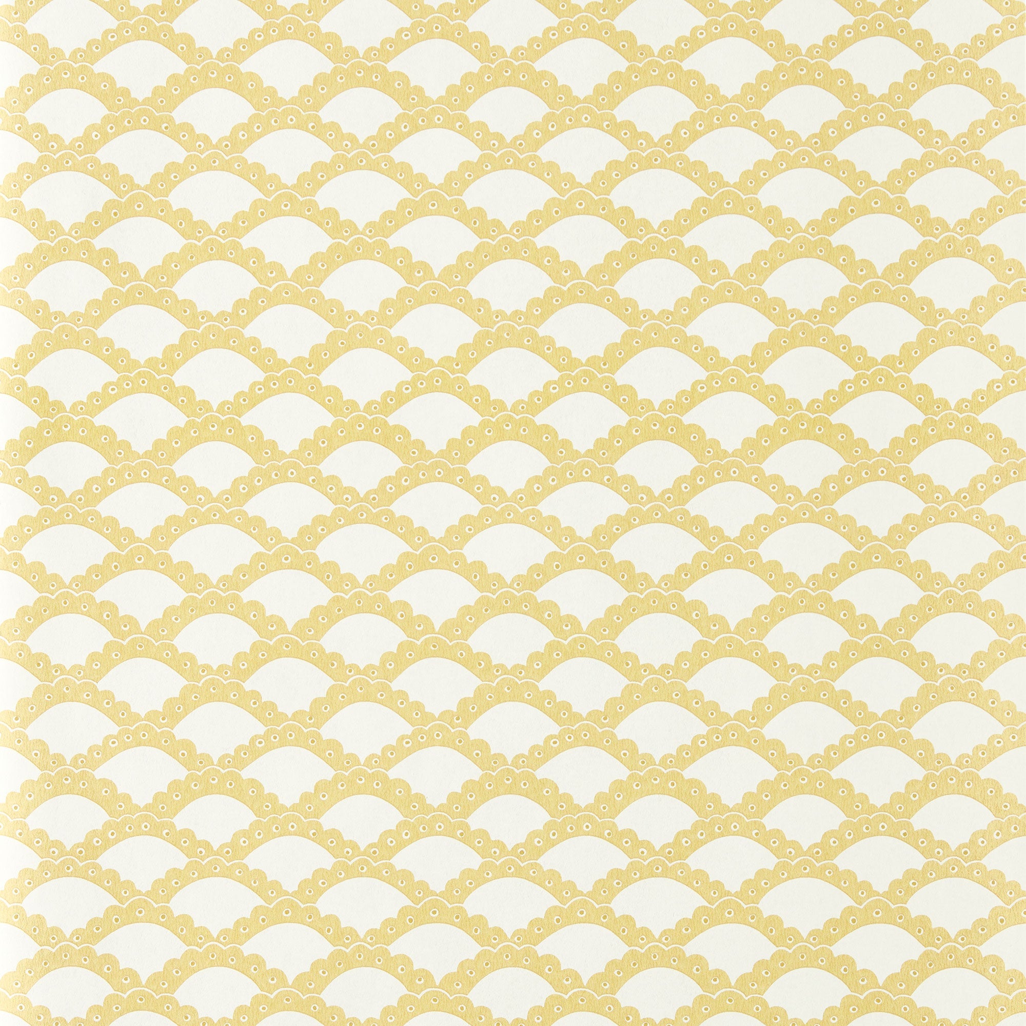 NPOP113393 Scallop Frill Buttercup Wallpaper by Scion