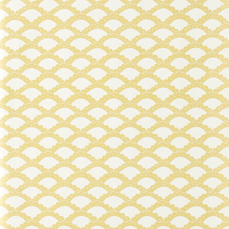 NPOP113393 Scallop Frill Buttercup Wallpaper by Scion