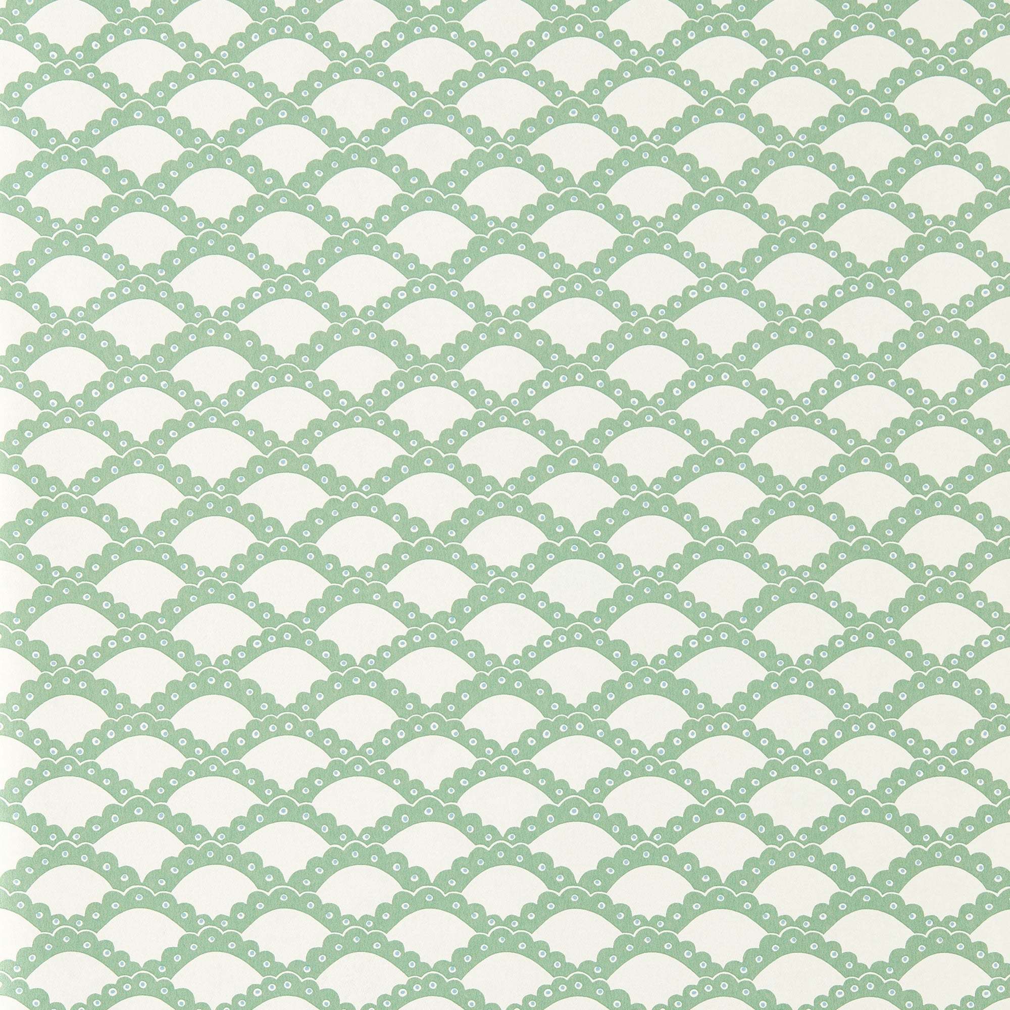 NPOP113394 Scallop Frill Jade Wallpaper by Scion