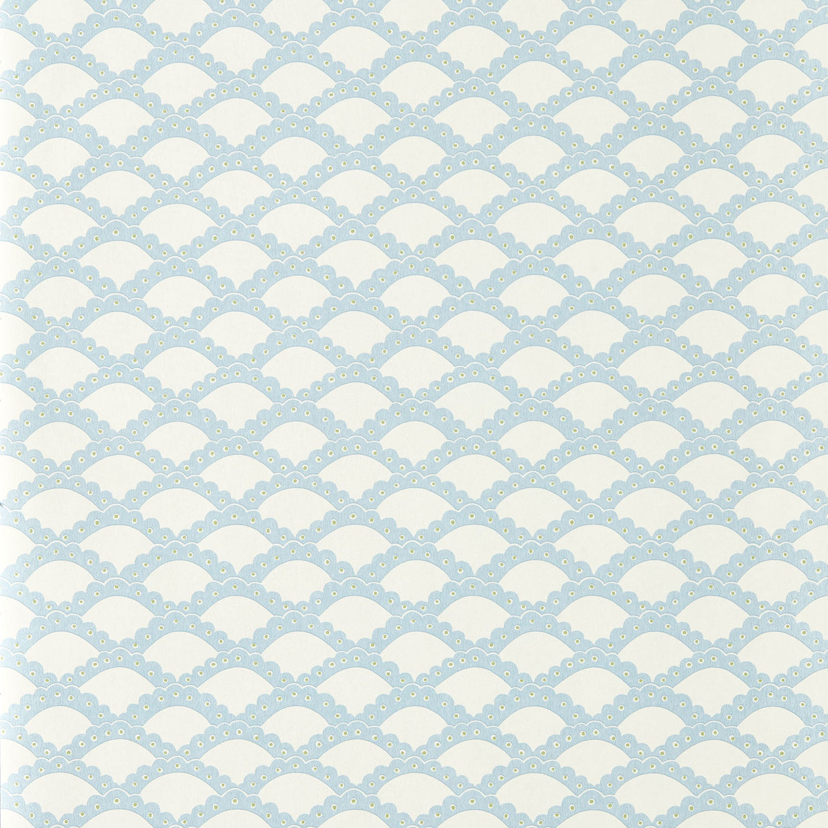 Scallop Frill Cornflower Pomona Wallpaper by Scion