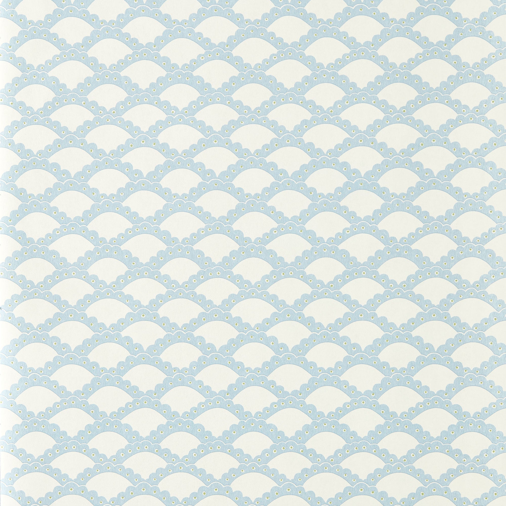 NPOP113395 Scallop Frill Cornflower Wallpaper by Scion