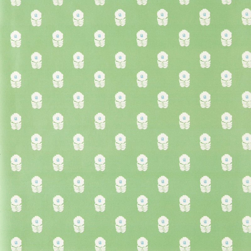 NPOP113408 Ditsy Daisy Jade Wallpaper by Scion