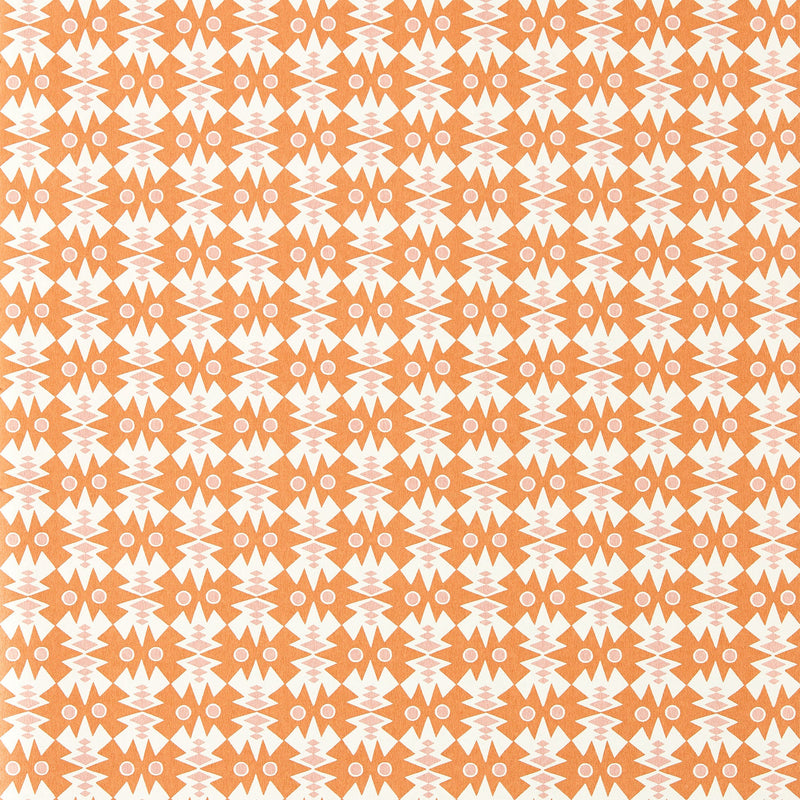 NPOP113411 Owl & Butterfly Tangerine/Blush Wallpaper by Scion