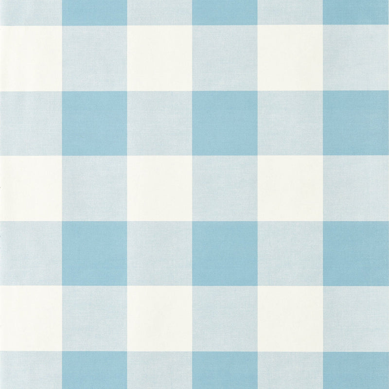NPOP113416 Central Check Cornflower Wallpaper by Scion