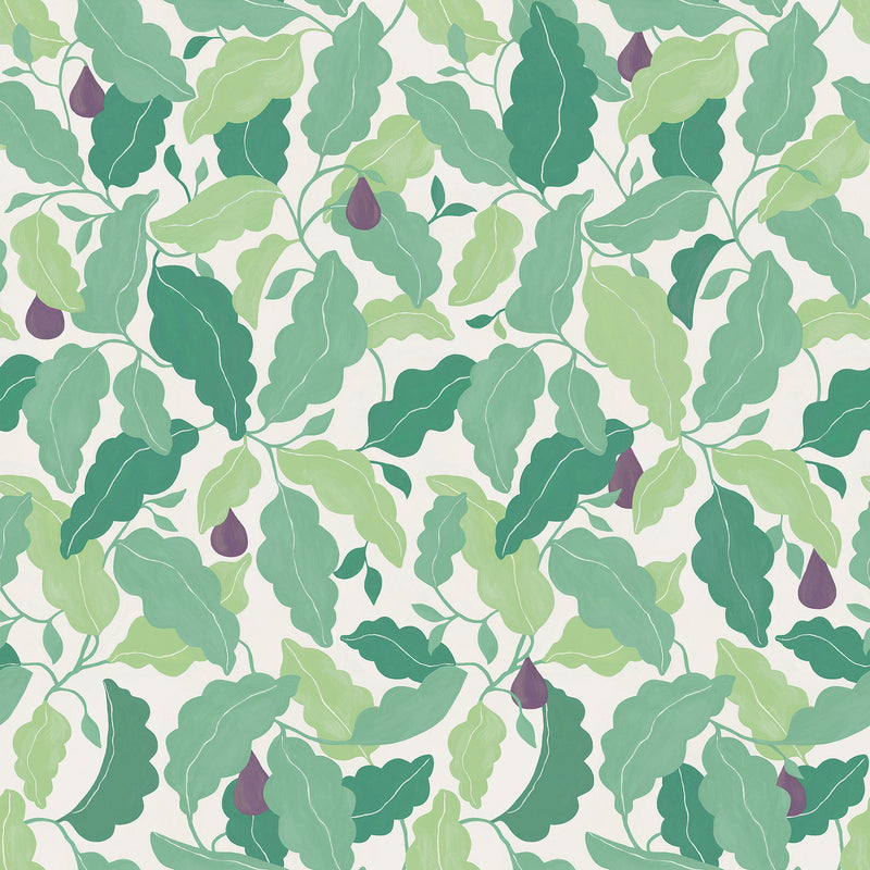 NPOP113425 Pomona Fig Fig/Forest Wallpaper by Scion