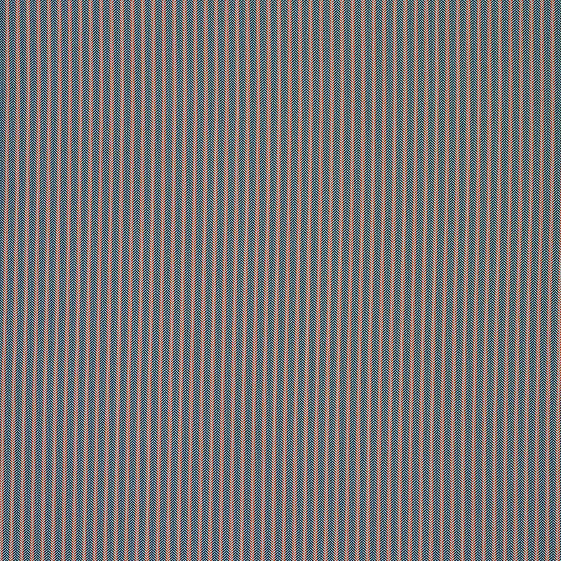 NPOW134819 Arrow Stripe Indigo / Tangerine Pomona Weaves Fabric by Scion
