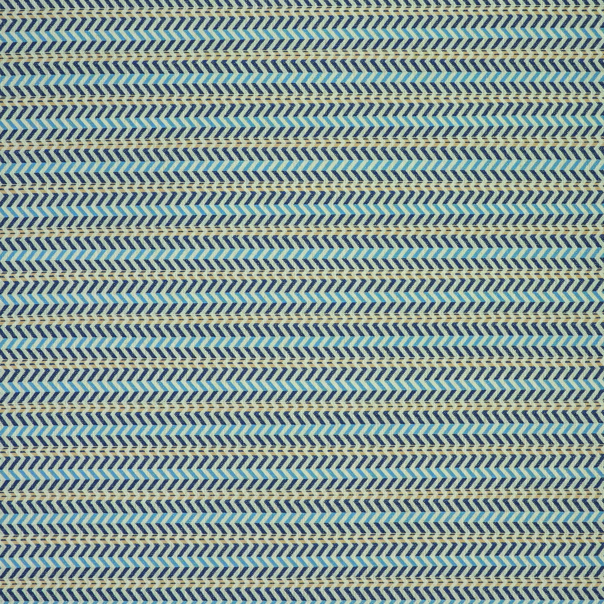 NPOW134827 Pomona Zigzag Indigo / Coast Blue Pomona Weaves Fabric by Scion