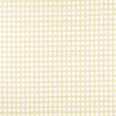 Fretwork Print Honey Fabric by Scion