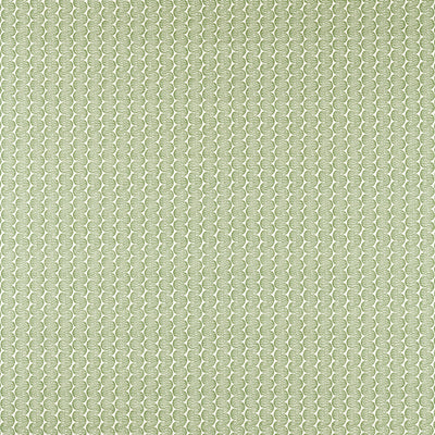 Raft Stripe Print Pine Fabric by Scion