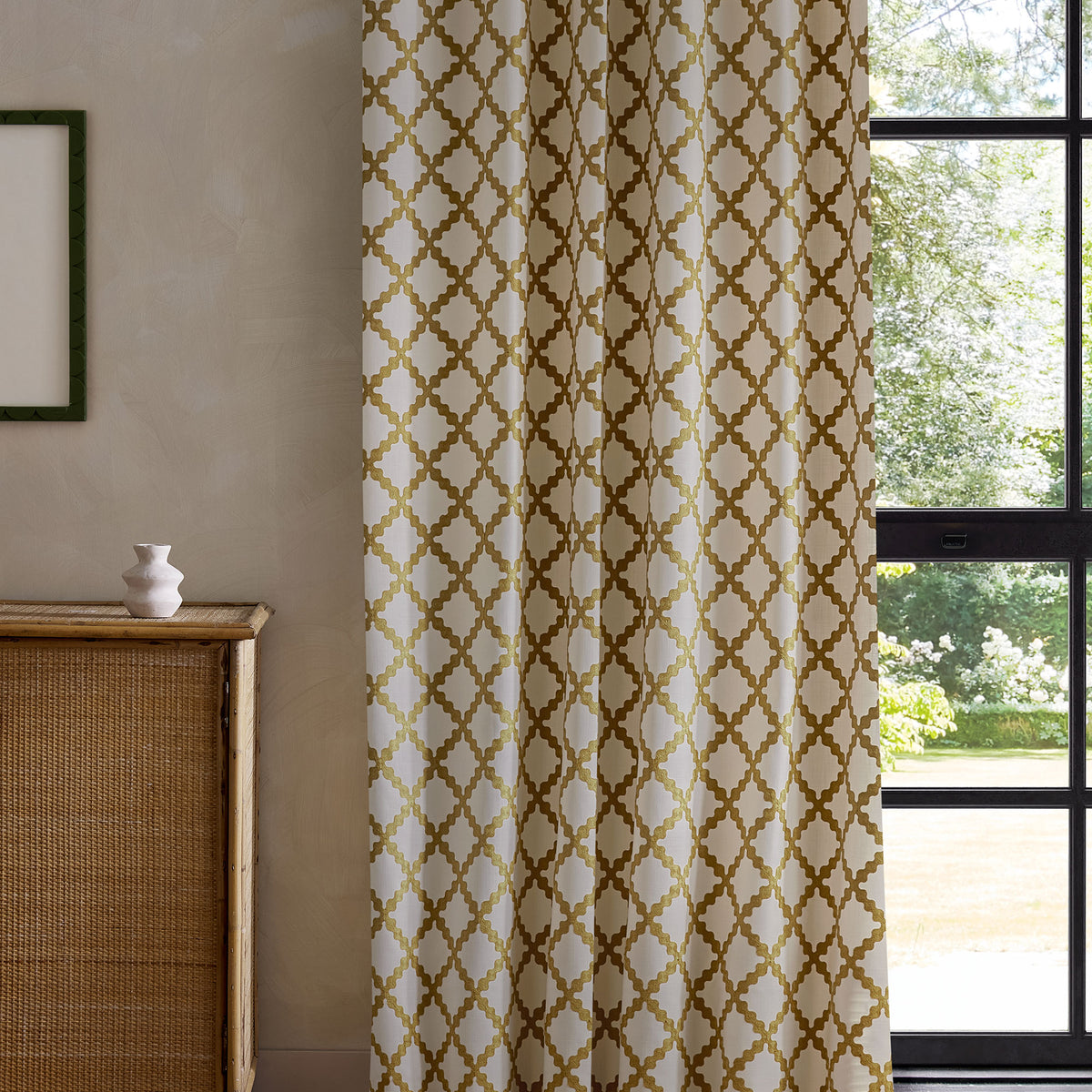 Swithland Embroidery Honey Fabric by Scion