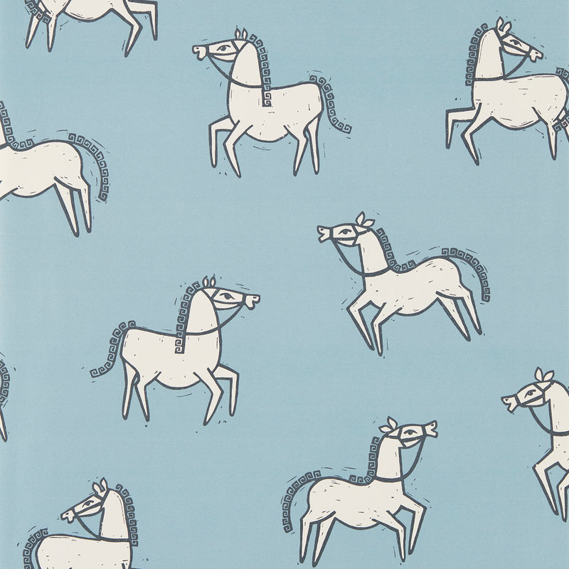113252 Canter Oakham Denim Wallpaper by Scion