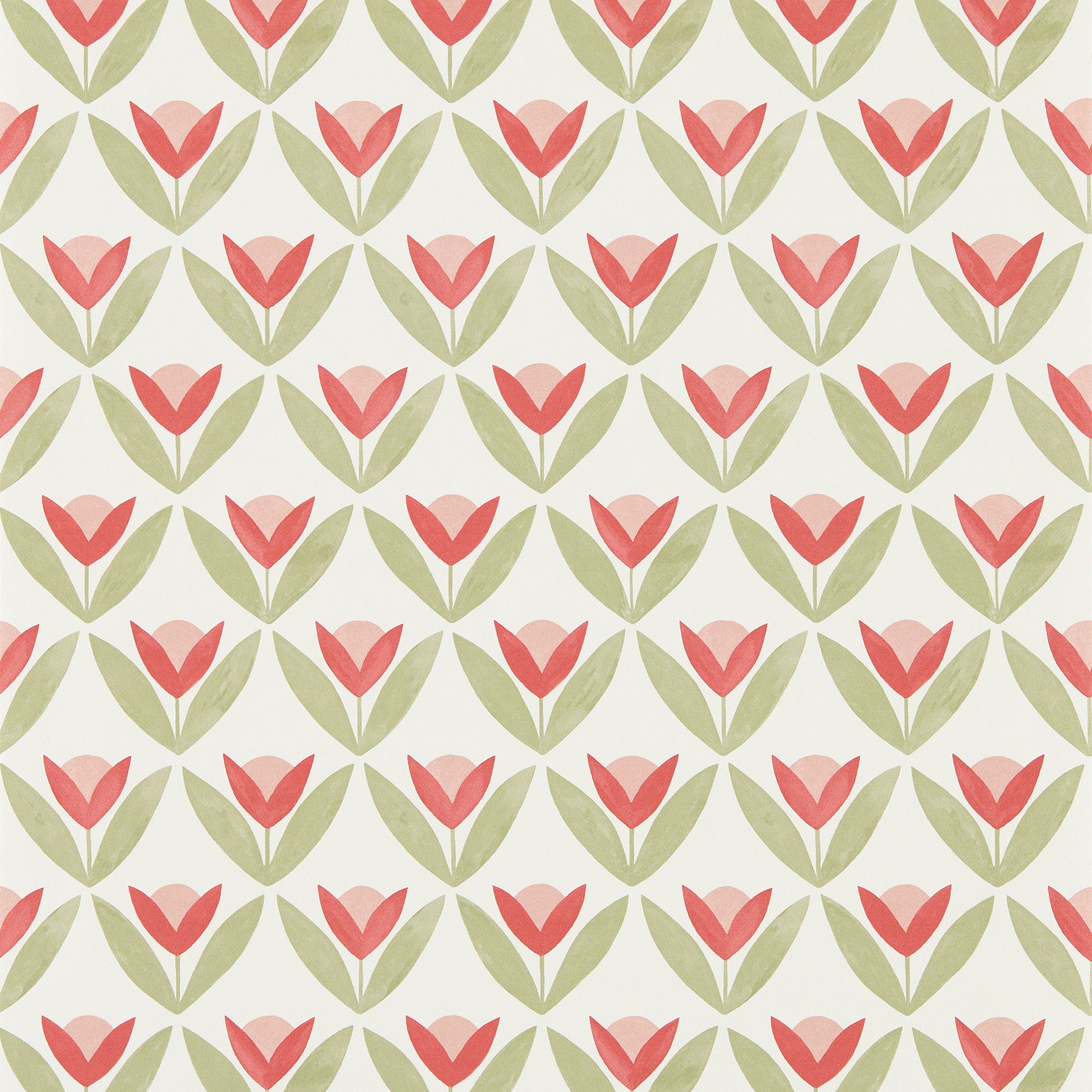 113255 Tulip Trellis Oakham Berry Wallpaper by Scion