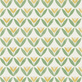 Tulip Trellis Oakham Honey Wallpaper by Scion