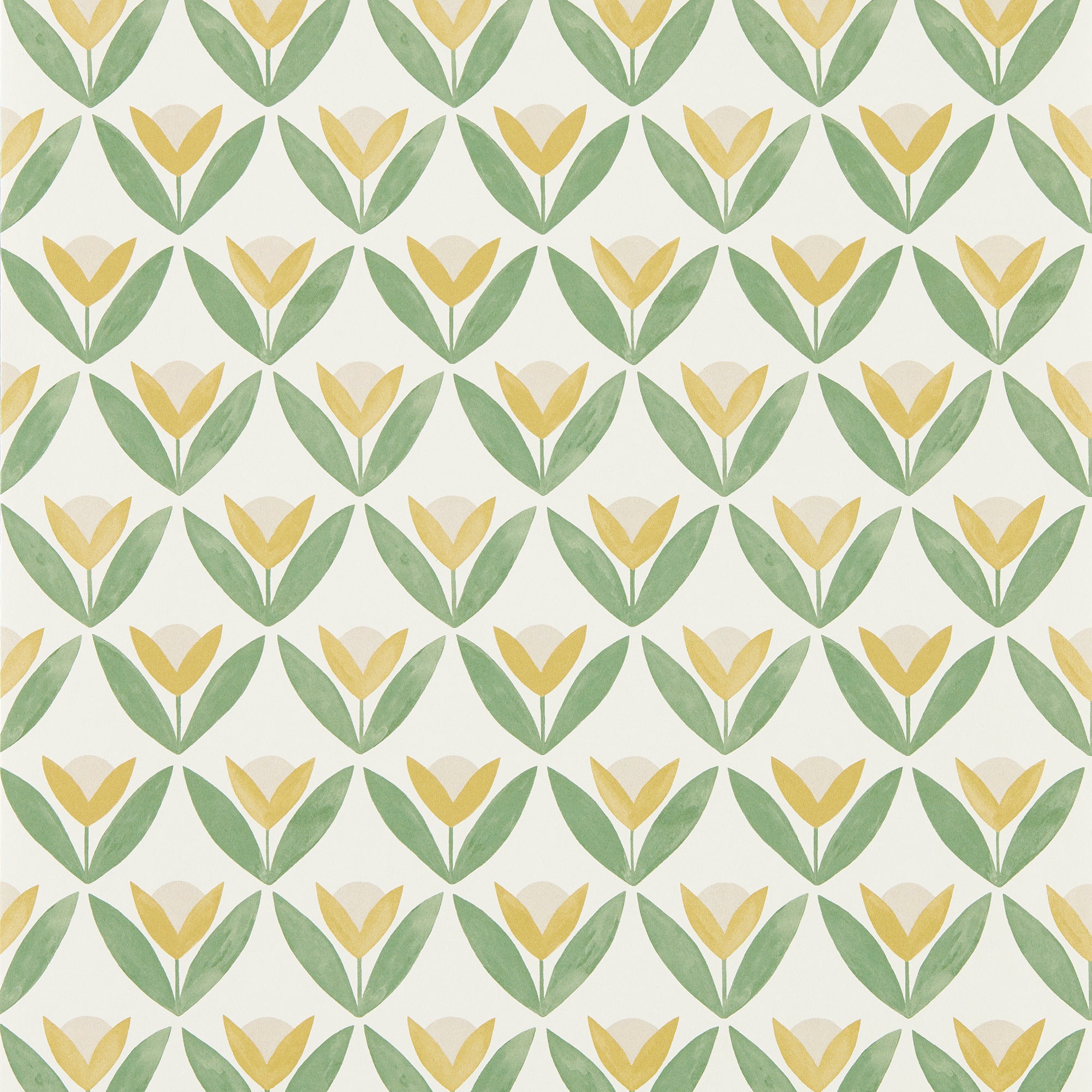 113256 Tulip Trellis Oakham Honey Wallpaper by Scion