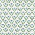 Tulip Trellis Oakham Coast blue Wallpaper by Scion