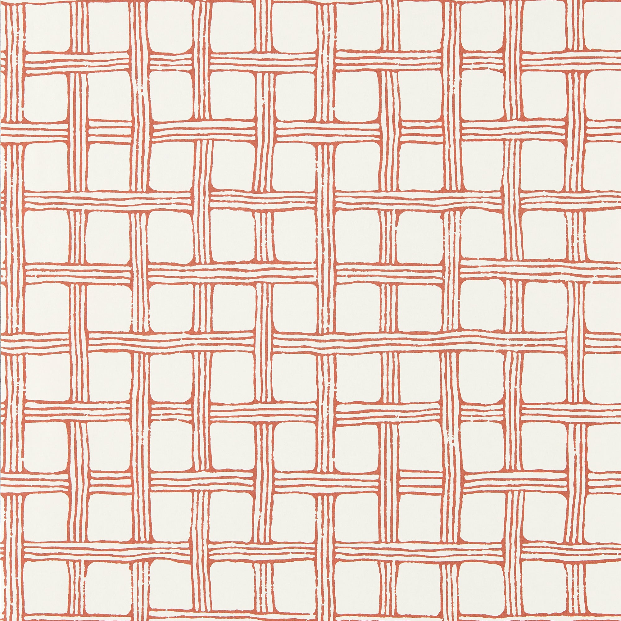 113261 Fretwork Oakham Ladybird red Wallpaper by Scion
