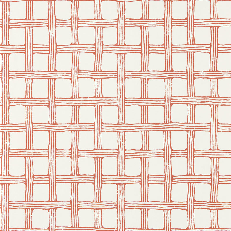 113261 Fretwork Oakham Ladybird red Wallpaper by Scion