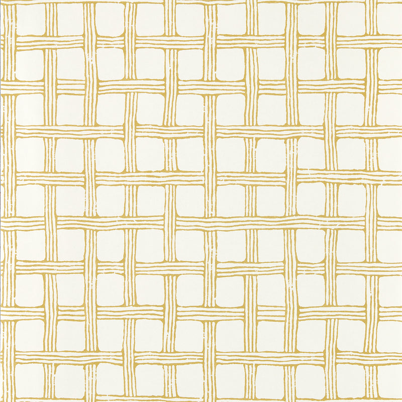 113263 Fretwork Oakham Honey Wallpaper by Scion
