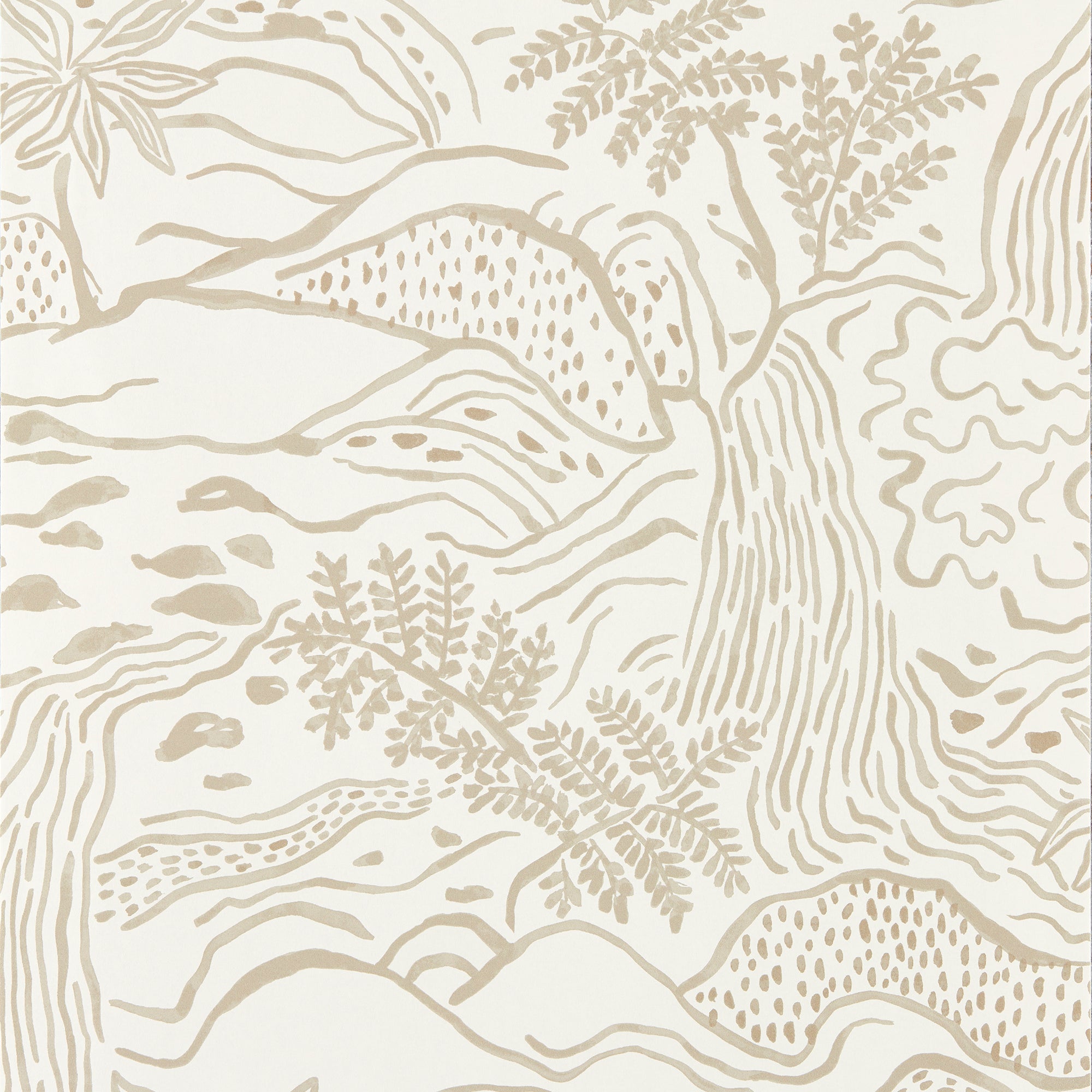 113266 Falling Foss Oakham Linen Wallpaper by Scion