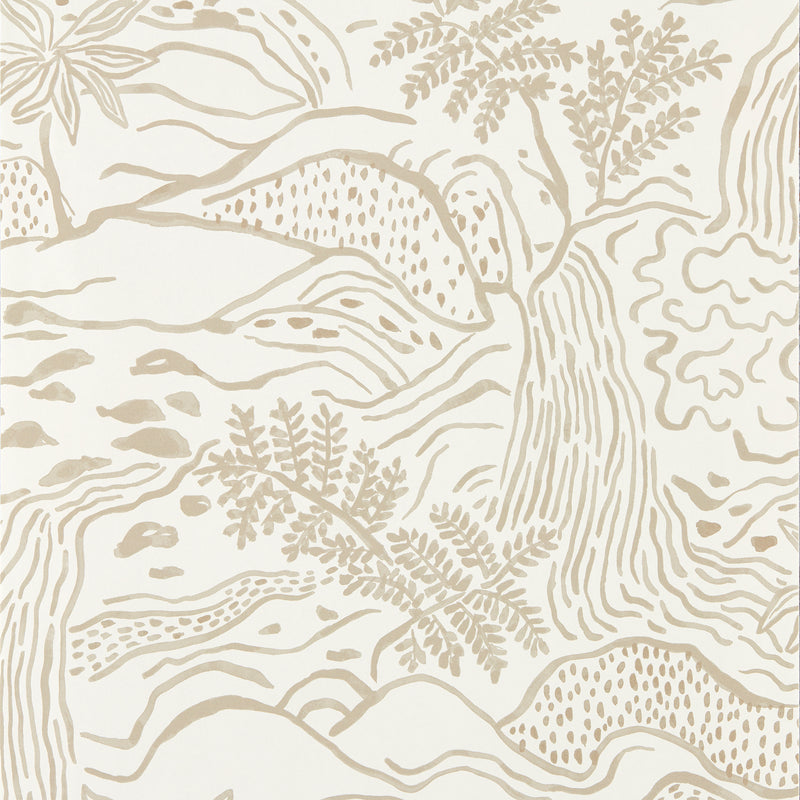 113266 Falling Foss Oakham Linen Wallpaper by Scion