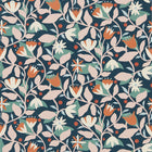 113282 Dancing Daisies Oakham Midnight Wallpaper by Scion